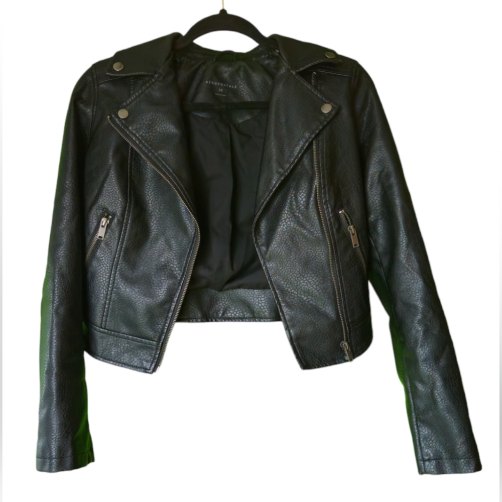 Aeropostale leather jacket